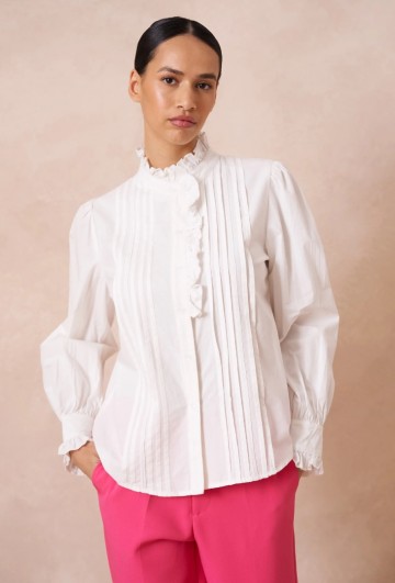 ATTENTIF BLOUSE WHITE