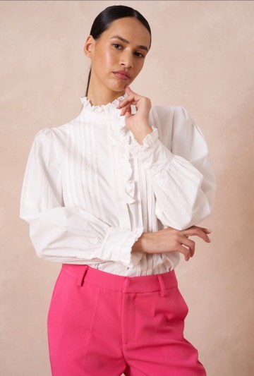 ATTENTIF BLOUSE WHITE