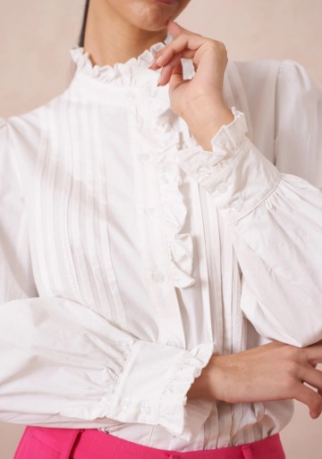 ATTENTIF BLOUSE WHITE