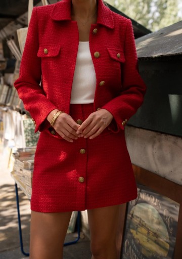 ATTENTIF PARIS SKIRT TWEED