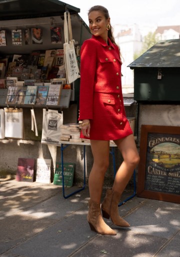 ATTENTIF PARIS SKIRT TWEED