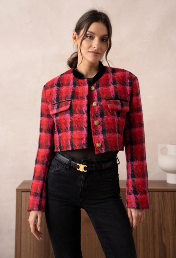 ATTENTIF BLAZER SHORT PINK