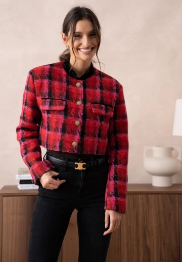 ATTENTIF BLAZER SHORT PINK