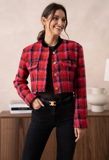 ATTENTIF BLAZER SHORT PINK