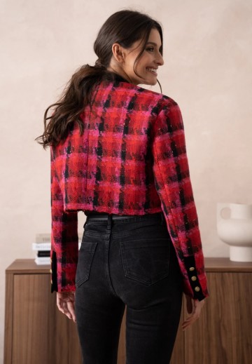 ATTENTIF BLAZER SHORT PINK