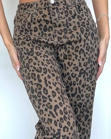REDIAL JEANS TALL LEOPART