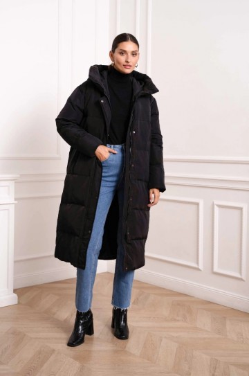 ATTENTIF LONG PUFFER BLACK