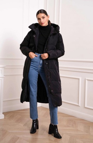 ATTENTIF LONG PUFFER BLACK