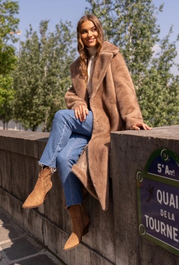 ATTENTIF FAUX FUR LANGE JAS