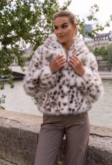 ATTENTIF FAUX FUR KORTE JAS
