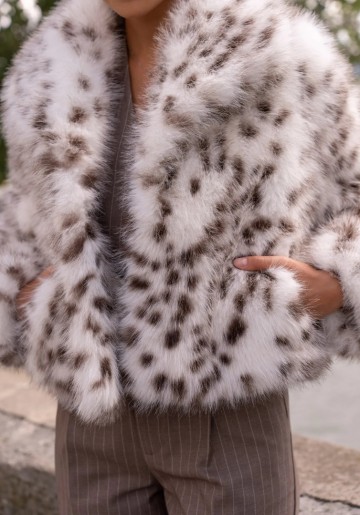 ATTENTIF FAUX FUR KORTE JAS
