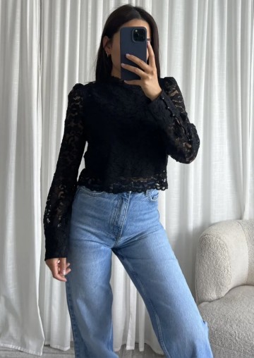 EIGHT PARIS TOP LACE LM