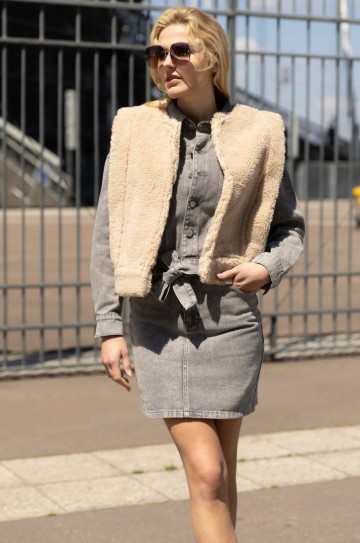TEDDY GILET BEIGE