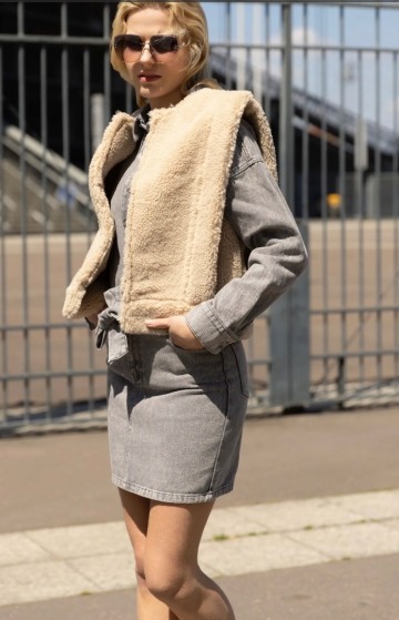 TEDDY GILET BEIGE