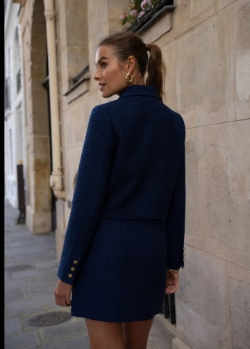 ATTENTIF BLAZER TWEED NAVY