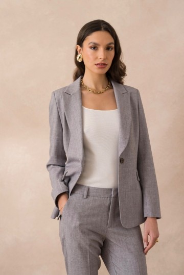 ATTENTIF BLAZER BASIC GRIJS