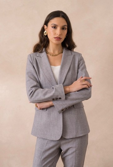 ATTENTIF BLAZER BASIC GRIJS