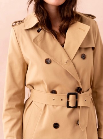 ATTENTIF TRENCHCOAT BEIGE
