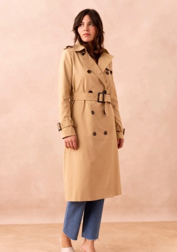 ATTENTIF TRENCHCOAT BEIGE