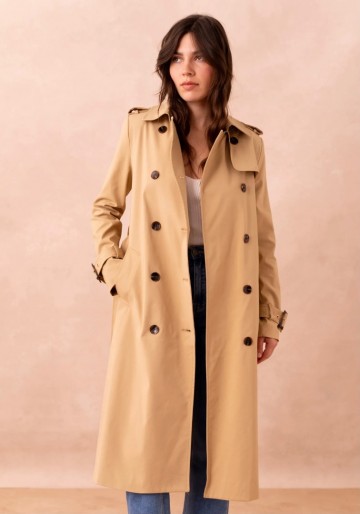 ATTENTIF TRENCHCOAT BEIGE