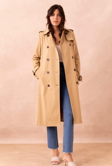 ATTENTIF TRENCHCOAT BEIGE