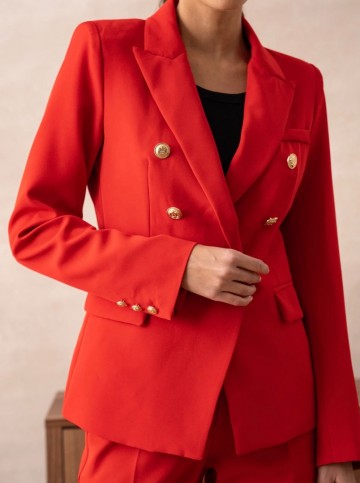 ATTENTIF PARIS BLAZER RED GOLD