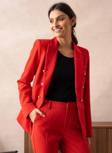 ATTENTIF PARIS BLAZER RED GOLD