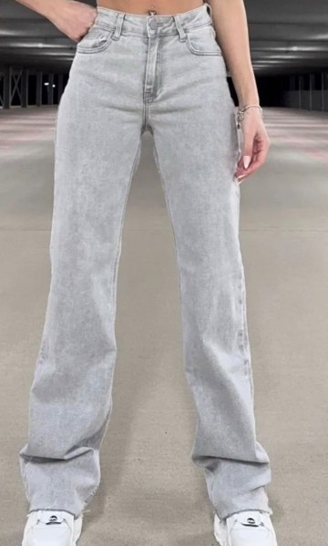 REDIAL JEANS TALL MID WAIST GREY