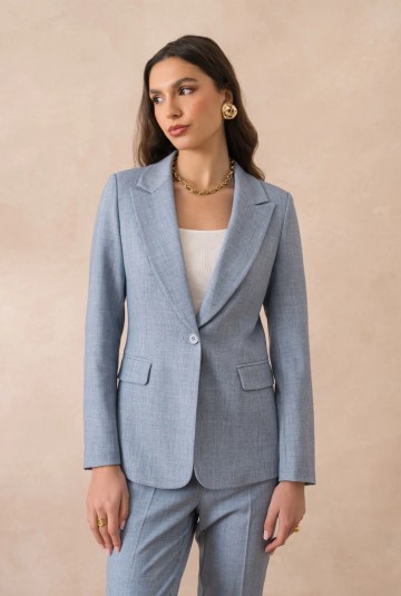 ATTENTIF BLAZER BASIC L BLUE