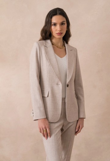 ATTENTIF BLAZER BASIC TAUPE