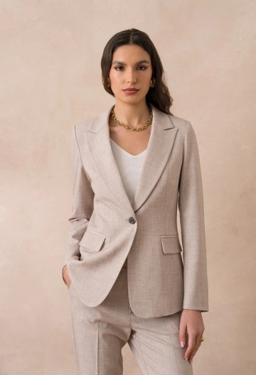 ATTENTIF BLAZER BASIC TAUPE