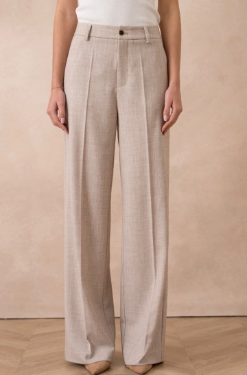 ATTENTIF PANTALON STRAIGHT TAUPE M