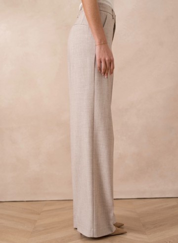 ATTENTIF PANTALON STRAIGHT TAUPE M