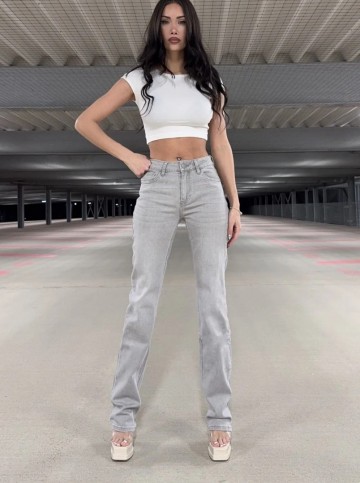 REDIAL JEANS TALL GREY