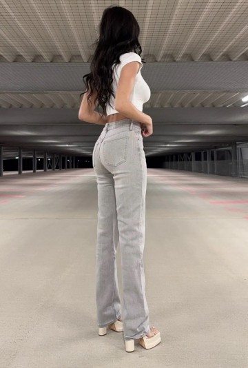 REDIAL JEANS TALL GREY