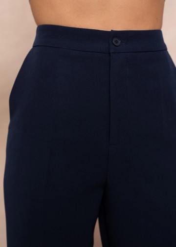 ATTENTIF PANTALON STRAIGHT NAVY