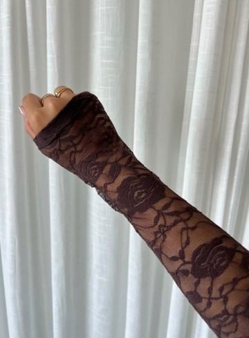 EIGHT PARIS LACE BODY CHOCO