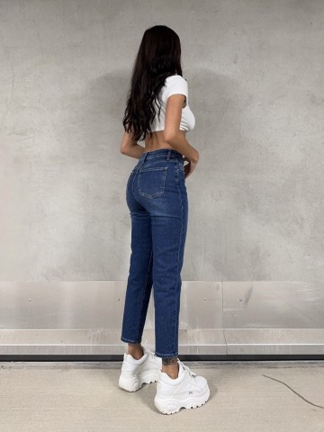 REDIAL MOM JEANS BLUE D