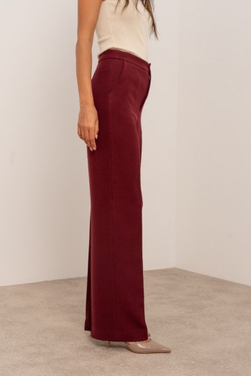 ATTENTIF PANTALON STRAIGHT BORDEAUX W