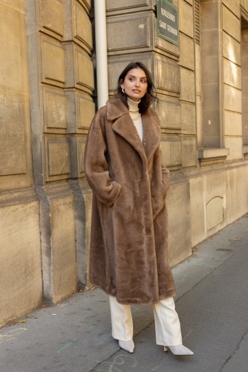 ATTENTIF FAUX FUR LANGE JAS