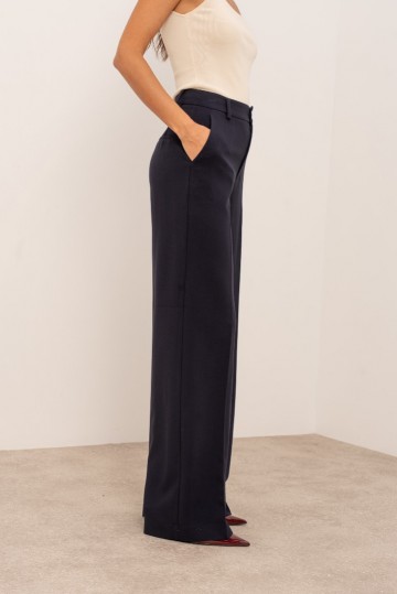 ATTENTIF PANTALON STRAIGHT NAVY W