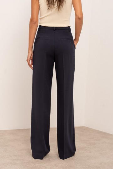 ATTENTIF PANTALON STRAIGHT NAVY W