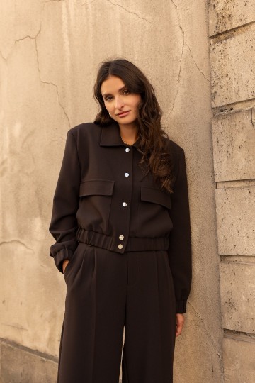 ATTENTIF BOMBER JACKET D BROWN