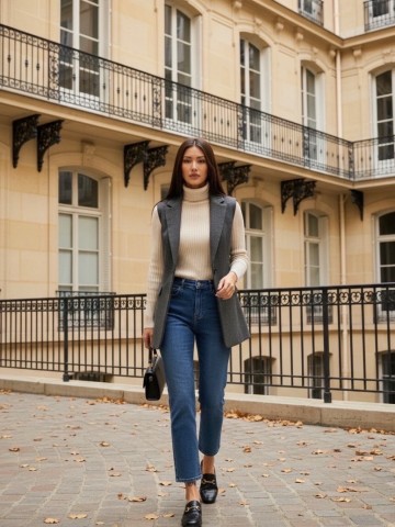 REDIAL MOM JEANS BLUE M