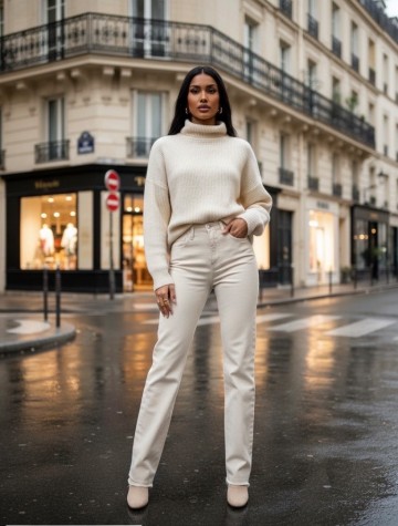 REDIAL JEANS TALL BEIGE