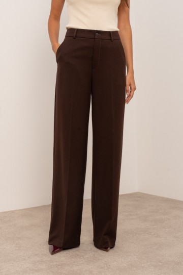 ATTENTIF PANTALON STRAIGHT COFFEE N