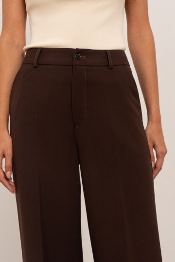 ATTENTIF PANTALON STRAIGHT COFFEE N