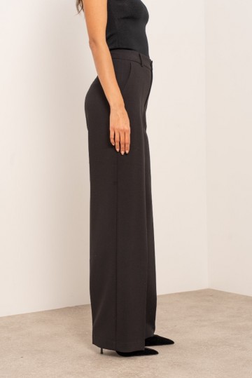 ATTENTIF PANTALON STRAIGHT BLACK W