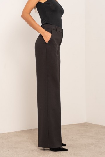 ATTENTIF PANTALON STRAIGHT BLACK W