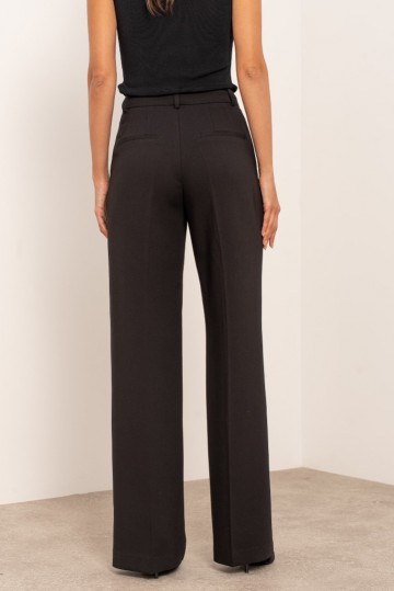 ATTENTIF PANTALON STRAIGHT BLACK W